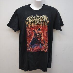 Hot Topic Slaughter To Prevail Bear Mens Graphic T Shirt Large Gray